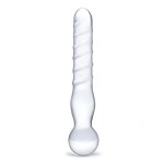 Glas - Joystick Clear Glass Dildo