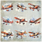 Tear Resistant Deco Print Vintage Plane 9'S