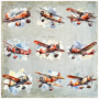 Tear Resistant Deco Print Vintage Plane 9'S