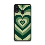Custom Printed Tpu Cases - Samsung Galaxy A20 Samsung Galaxy A30 & 39 Dark Green Heart& 39 By