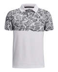 Boys' Ua Performance Sketch Polo - White Ylg