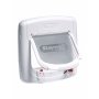 Staywell Magnetic 4 Way Locking Deluxe Cat Flap - White
