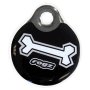 Rogz Id Tagz Large 34mm Self-customisable - Instant Resin Tag - Black Bone