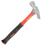 Tork Craft Hammer Claw 700G 24OZ Fibreglass Handle 295MM & Full Polished Head