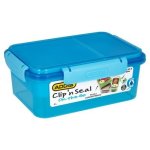 Addis Blue Clip & Seal Multi Comp Lunch Box 2L
