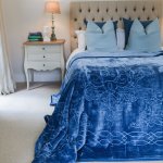 Faux Mink Bella - Plain Navy - 220 X 210 Cm Double queen 1 Ply