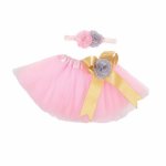 Pink Newborn Tutu And Headband Set