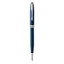 Sonnet Medium Nib Ballpoint Pen Blue With Chrome Trim Black Ink - Presented In A Gift Box