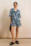 Relaxed Pleated Shorts - 16 Navy