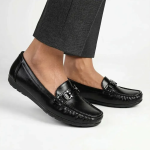 Ladies Trim Moc - Black - 8