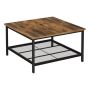 Bragg Dalat Square Coffee Table With Set Of 2 Bragg Lisbon Side Tables