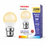 Toshiba B22 G45 Golfball LED Light Bulb 3W Neutral White 4000K - 100PCS
