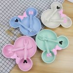 3PCS/SET Butterfly Bowl Set Lightweight And Durable Meal Plate Dishwasher Safe And Bpa-free Suitable For Adults Christm Eid Al-a