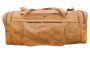 Large Tan Buffalo Leather Duffle Bag / Travel Bag / Weekender Bag