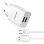 Astrum 5V 2.4A Dual USB Fast Wall Charger + Usb-c Cable - Pro Dual U24