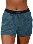 Dual Pockets Drawstring Shorts Casual Shorts For Spring & Summer Women's Clothing