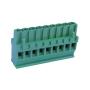 Green Connector 5.08MM Pitch Straight Side Feed 9 Way Pcb Cable Terminal Block 9PIN Plug In Screw