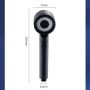 High Pressurized Filter Shower Head 3-MODE Adjustable Spray With Massage