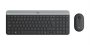 Logitech MK470 Slim Wireless Keyboard And Mouse Combo White - Graphite