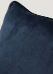 Navy Blue Velvet Scatter With Feather Inner