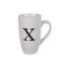 Kitchen Accessories - Mug - Letter 'x' - Ceramic - White - 4 Pack