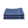 Eqyptian Collection Towel -440GSM -guest Towel -pack Of 3 -denim