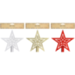 Christmas Tree Flat Top Star Colour May Vary