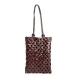 Artemisia Dark Brown Leather Shoulder Bag - Dark Brown Leather