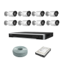 Hikvision 4MP Ip Camera Kit - 8CH 4K Nvr - 8 X 4MP Ip Acusense Cameras