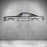 Mustang Fastback 1966 - Grey L 800MM