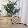 Cot Bumper Braided 3 Strand Biscuit Brown