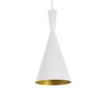 Industria Aluminium Pendant Light White Black - Black