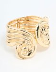 Goldair Gold Swirled Wrist Cuff
