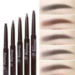 Waterproof 5 Colors Natural Makeup Double Heads Automatic Eyebrow Pencil Waterproof Long-lasting Easy Ware Eyebrow Pen With Eyeb