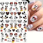 Licensed 1PC Disney Cartoon Image Mickey Minnie Mouse Winnie The Pooh Bear Donald Duck White Snow Princess Creative Cute Sticker