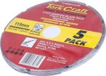 Craft Diamond Blade Segmented 115MM Professional Bulk 5 Pack