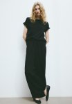 Wide Pull-on Trousers - Black