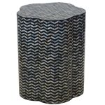Modern Chevron Side Table
