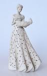 Lady Holding Bird Bath Punched Holes Dress 56X28X20CM