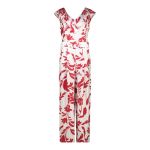 Ruffle Neck Long Jumpsuit