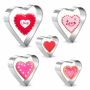Heart Cookie Cutter Set - 5 Pieces Valentine's Day Small Heart Cookie Cutters Set Stainless Steel MINI Heart Shape Cookie Cutters For Baking