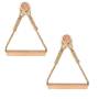 2 Pieces Boho Chic Rope Toilet Paper Holder Set - Light Wood