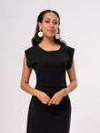 Black Shift Dress - M Black