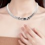 50CM/20IN Sterling Silver Luxury Necklace Chain - 925 Silver - Fashionable Wedding Engagement Jewelry For Women And Men