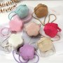 Candy Color Handmade Cute Cartoon Floral Straw Crossbody Bag For Girls Casual Lightweight Durable Zipper Closure Handbag For Party Holiday And Daily Commute