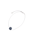Black Agate Gem Silver Chain Anklet