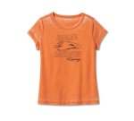 Women’s Screamin’ Eagle Burnout Tee – Harley Orange