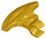 Parts Minifigure Weapon Axe Head With Clip 53705 - Pearl Gold