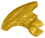 Parts Minifigure Weapon Axe Head With Clip 53705 - Pearl Gold