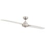 Duo Ceiling Fan - 2 Blades - Satin Chrome